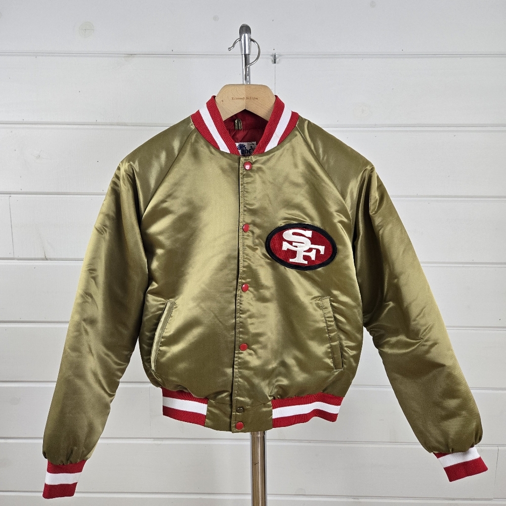 Men's  Varsity Jacket with Red Accents